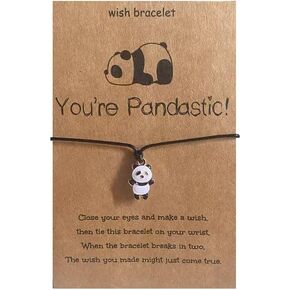 Panda Bracelet Cute Panda Wish Bracelet Jewelry for Women Inspiration Bracelet for Panda Lovers