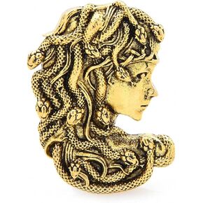 Medusa Snake Hair Girl Brooches Women Greek Mythologhy Brooch Pin & Pendants