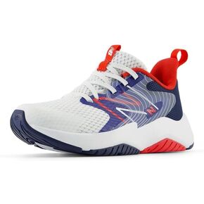 New Balance Rave Run V2 Lace-up Shoe, Lilac Glo/Sky Blue/Pixel Green, 7 US Unisex Big Kid