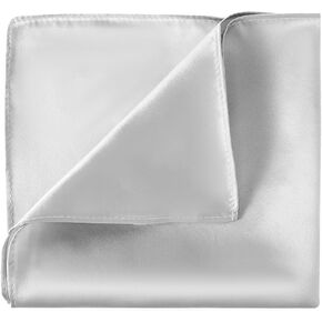 Selected 100% Real Mulberry Silk Pocket Square for Men 13.77×13.77in Men's Pocket Square Pure Black Handkerchief Suit Pocket Squares for Men