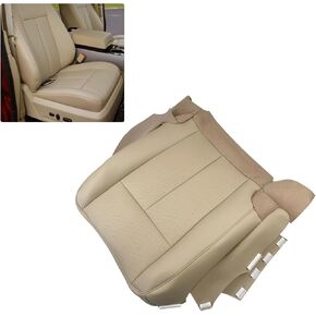 Driver Bottom Leather Seat Cover Compatible with Ford Expedition 5.4L 2007 2008 2009 2010 2011 2012 2013 2014 Front Driver Side Bottom Replacment Seat Cover Leather Tan Perforated 4C, 2C or 1C