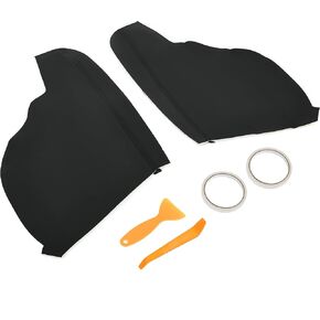 ECOTRIC Door Panel Armrest Cover 1 Pair Compatible with 2011-2017 Honda Odyssey PVC Door Armrest Upholstery Replacement, Black