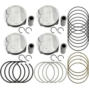 STD Engine Piston & Pin & Snap Rings Set Kit For Hyundai Kona Elantra Veloster 2.0L L4 2017-2019, Replacement for 23040-2E601 23041-2E800