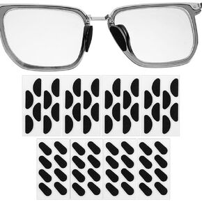 64Pairs Foam Glasses Nose Pads Replacement Black Self Adhesive Non-Slip Eyeglass Nose Pads Stick on Plastic Frames Thin Nosepads Sticky Anti-Slip Support Nose Pads for Eyeglasses Sunglasses Glasses