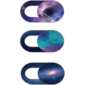 Webcam Cover Slide 8 Packs, Cuxnoo Ultra Thin Camera Privacy Protector fit for MacBook Pro, iMac, iPad Pro, and More Laptop or Tablet, Colorful Space