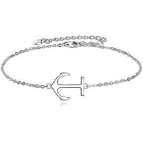 Cross/Anchor/Evil Eye Bracelets 925 Sterling Silver Cross Bracelets for Women Cross Jewelry for Women