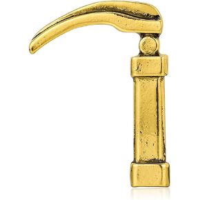 Laryngoscope Intubation Brooch Medical Otolaryngology Antique Gold Color Pin for Doctor Nurse Lapel Badge Jewelry