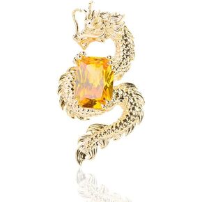 التنين الصيني بروش كريستال حجر الراين التنين التلبيب دبوس الرجعية الحيوان شارة دبوس الصينية زودياك التنين دبوس معدني الملابس دبوس الأمان مجوهرات هدية in Kuwait