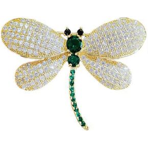 Rhinestone Dragonfly Brooch, Cute Dragonfly Collar Brooch Pin, Women's, Girls, Rhinestone Brooch for Sweaters, Scarves, Coats, Dresses, Badges, Backpacks, Brooch Pin, Small Accessories, Birthday Gift