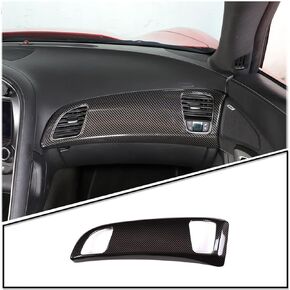 LLKUANG Car Co-driver Dashboard Air Outlet Decorative Panel Frame Fit for Chevrolet Corvette C7 2014-2019 ABS Dashboard Panel Cover Accessories