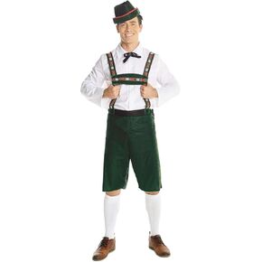 Morph Lederhosen Men Costume, Bavarian Costume Men, Oktoberfest Costume Men, German Outfits for Oktoberfest Men
