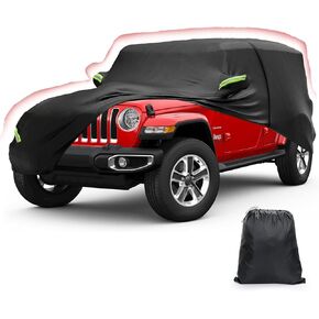 Full Exterior Cover Custom，for Fit 1997-2023 Jeep Wrangler 2 Door JK JL TJ YJ CJ，210T Fabric is Windproof and Waterproof