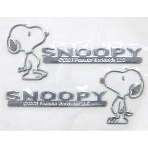 Basic Standard Snoopy Emblem Sticker 3D 3D Car Custom Decoration Character Stylish Cute Snoopy Walking