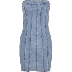 Denim Dress Women Summer Sexy Sleeveless Off Shoulder Casual Bodycon Mini Dress Cocktail Party Wear
