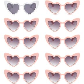 Heart Shaped Sunglasses for Women Men Vintage Cat Eye Retro Glasses Bachelorette Sun Glasses Bride Party Favor