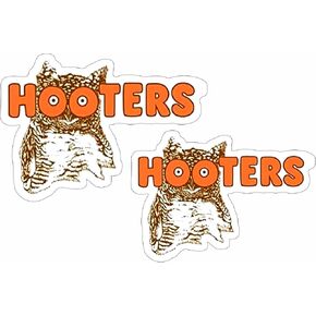 PK2 Hooters Owl Mascot Stickers for Cup Car Truck Mug Bottle Helmet Laptop Decal Bumper Sticker