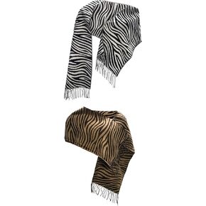 Sexy Basics 2 Pack Super Soft & Luxurious Cashmere Feel Winter Scarf Wrap / 72" Long