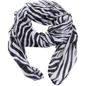 Multi-Usage Lightweight Chiffon Scarfs - Women's Fashion Animal Print Scarf Zebra Stripe Scarves