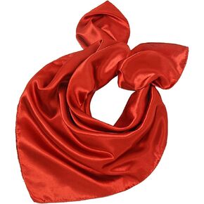 Roizsx Fashion Hair Scarf for Women Lightweight Silk Feeling Head Scarves Square Bandanas 27.5× 27.5 inches