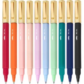 Mr. Pen- Aesthetic Pens, 10 Pack, Vibrant Colors, Fast Dry, No Smear Bible Pens No Bleed Through, 0.7mm Fine Point Pen, Ballpoint Pens Ballpoint, Fine Tip Pens for Note Taking, Pens Aesthetic