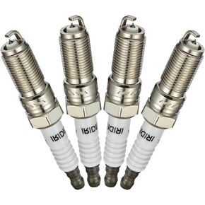 Set of 4 Iridium Spark Plugs 4344 Compatible with Chevy Cobalt Malibu Colorado C-Max Fusion Transit Connect Terrain Canyon 2.0L 2.2L 2.3L 2.4L 2.5L 2.9L L4 Replacement for LTR5IX-11 Spark Plug
