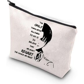 MNIGIU Levi Ackerman Gift Anime Lover Cosmetic Makeup Bag Anime Fan Gift (choice made bag)