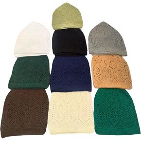 Kufi Hats for Men, Muslim Hats for Men, Taqiyah, Cufi, Kufe, Islamic Prayer Cap, cufi, Kufi, Islamic Kufi 10 Pcs