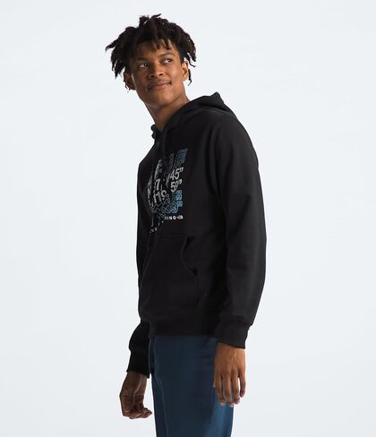 سترة بقلنسوة للرجال من THE NORTH FACE، مقاس X-Large، أسود TNF/بنفسجي بصري، مقاس X-Large in Kuwait