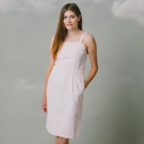 Hope & Henry Women's Short Sleeve Organic Cotton Dress in Kuwait