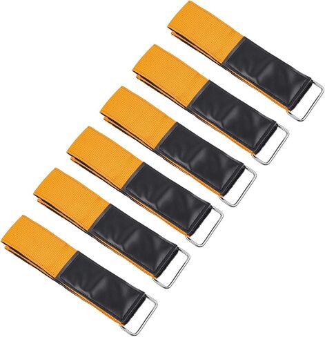 Ladder Straps, Reusable Ladder Rack Straps,Super Reinforced Hook and Loop Ladder Tie Down Straps for Roof Rack Versatile Cargo Straps (Orange 4 Pack) in Saudi Arabia
