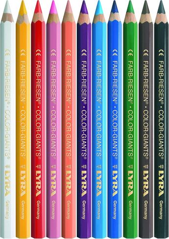 Lyra Color-Giants Skin Tone Colored Pencils - Set of 12 count colored pencils With A 6.25mm Core - Highly Pigmented Pencils for All Artists - Durable Color Pencils Set for Drawing Coloring and More in Saudi Arabia