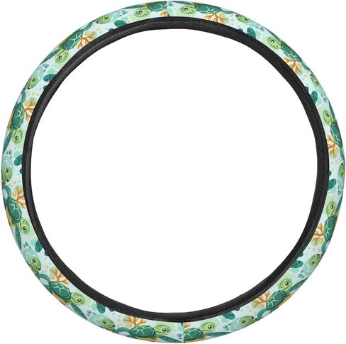 Birds Blooming Cherry Steering Wheel Covers Anti-Slip Elasticity Car Accessories Steering Wheel Protector Universal 15 Inch for Cars SUV Vehicle Truck in Saudi Arabia