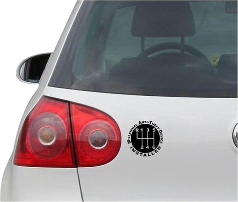 Millennial Anti Theft Device Installed Sticker for Car, Bike, SUV, Truck, Helmet, Laptop, Water Bottle, Notebook, Decal Window, Guitar, Skateboard, Bumper Vinyl Waterproof Sticker 5 inch (White) in Saudi Arabia