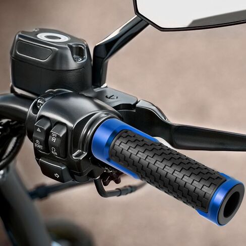 2PCS Dirt Bike Grips,Cool 7/8" Motorcycle Grips with Anti-Slip Bump Design for Comfortable Grip Dirtbike Grips,Universal Motorcycle Accessories Motorcycle Handlebar Grips (Black) in Saudi Arabia