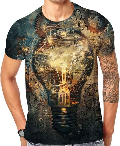 Cndiyike Soccer T Shirts for Men,3D Printed Graphic Short Sleeve Tees in Saudi Arabia