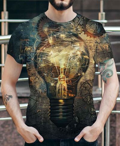 Cndiyike Soccer T Shirts for Men,3D Printed Graphic Short Sleeve Tees in Saudi Arabia