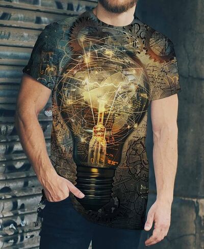 Cndiyike Soccer T Shirts for Men,3D Printed Graphic Short Sleeve Tees in Saudi Arabia