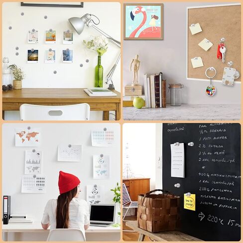 20 Sets Magnetic Pushpins,Magnetacks Magnet Thumbtack, Poster and Photo Hangers for Walls Bulletin Boards in Saudi Arabia