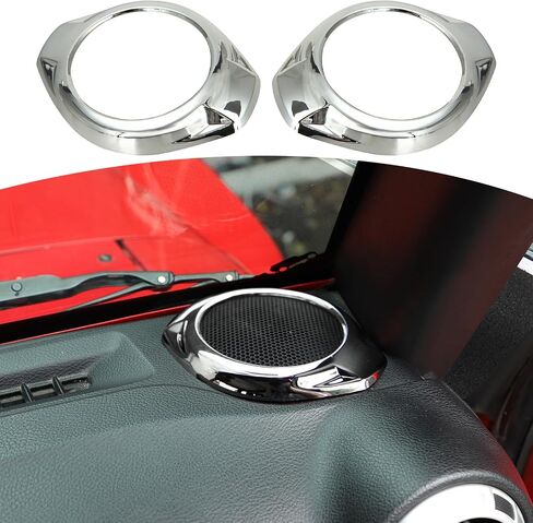 RT-TCZ for Jeep JK A Pillar Speaker Trim Cover for Jeep Wrangler JK JKU 2015 2016 2017 ABS Black Carbon Fiber Interior Accessories 2pcs in Saudi Arabia