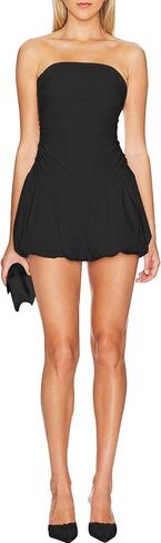 SHESEEWORLD Women's Summer Sexy Strapless Bandeau Corset Dress Tube Top Y2k Bubble Skirt Fully Lined Short Mini Party Dresses in Kuwait