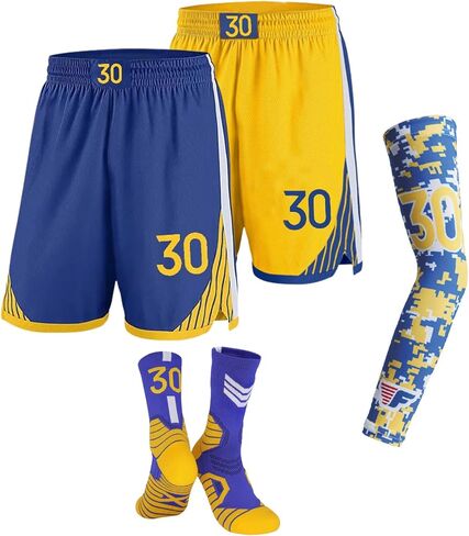 Shorts Youth Kids Athletic Shorts Sport Activewear Quick Dry Basketball Socks and Arm Sleeves in Saudi Arabia