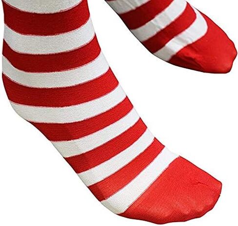 Sock Striped Xmas Stocking Christmas Hose Tights Full Length High Stocking Leggings Party Cosplay Accessaries in Saudi Arabia