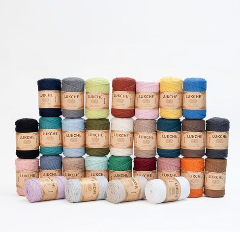 Braided Macrame Cord 3mm x 93yards (279 Feet), Cotton Macrame Cord, Colored Rope, Macrame Yarn, Colored Craft Rope for Wall Hanging, Plant Hangers, Crafts, for Knitting (White 3mm) 1 in Kuwait