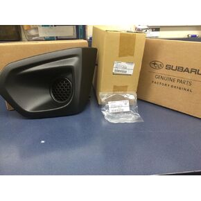 2012-2014 Subaru Impreza Left Driver Fog Light Bezel & Cover Set BLACK OEM NEW