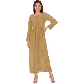 ladyline Lucknowi Chikankari Long Kurta Anarkali Floor Length Dress Indian Kurti Tunic