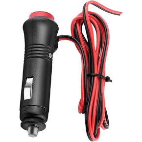 Car Cigarette Lighter Plug, 1.5m Wire Red LED Indior Light Car Male Cigarette Lighter Plug Easy To Install with 1.5m Wire for Car Electrical Products,Decorations