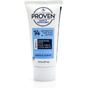 Proven Insect Repellent Lotion, Keep Mosquitoes, Ticks and Flies Off, DEET Alternative Repellent, Up to 14-Hour Protection, Great for Outdoor Camping and Hiking, 6 Ounce, Odorless Lotion