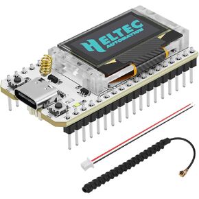 MakerFocus ESP32 Development Board SX1262 863 928MHz LoRaWAN WiFi Bluetooth Dual Core 240MHz Integrated CP2102 with 0.96" OLED Display and Antenna for Ar duino NodeMCU Intelligent Scenes