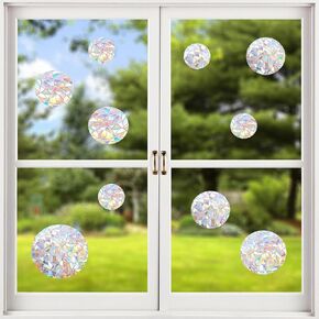 132PCS Flower Window Clings for Glass Windows, Butterfly Window Clings for Glass Windows, 9 Sheets Flower and Butterfly Window Clings for Glass Windows