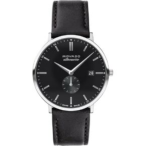 ساعة موفادو سيلويت للرجال - حركة كوارتز سويسرية، حزام جلدي - مقاومة للماء حتى 3 ATM - ساعة كلاسيكية فاخرة للرجال - 40 ملم in Kuwait